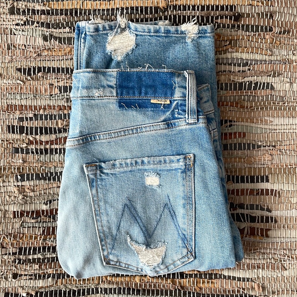 MOTHER high waisted rider skimp in the confession